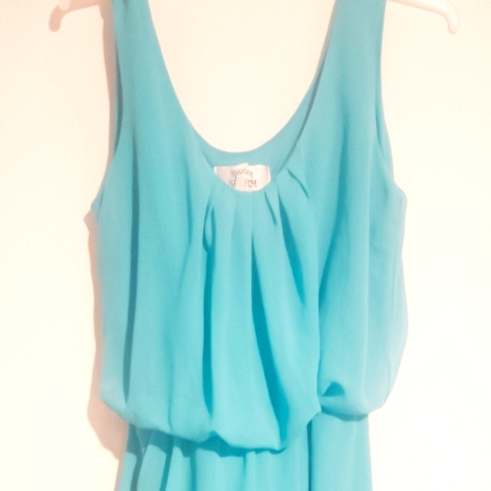 Sweet Storm Small Tank Dress With Elastic Waste